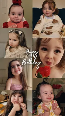 Birthday litle girl