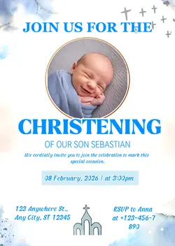 Christening Invite