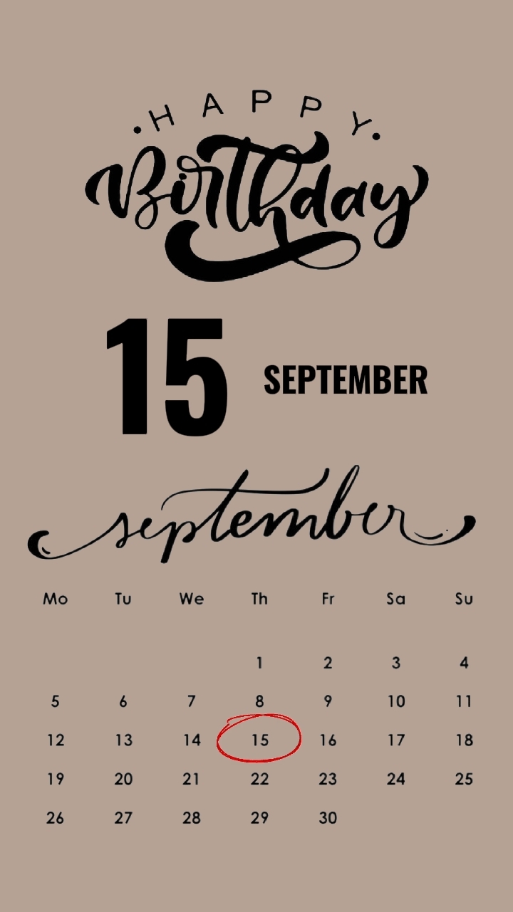 Hbd 15 Seotember