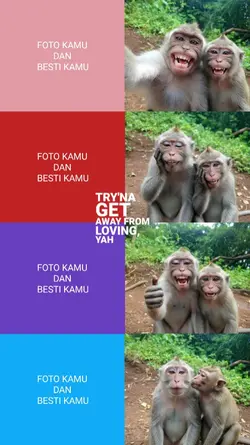 trend pose monyet 