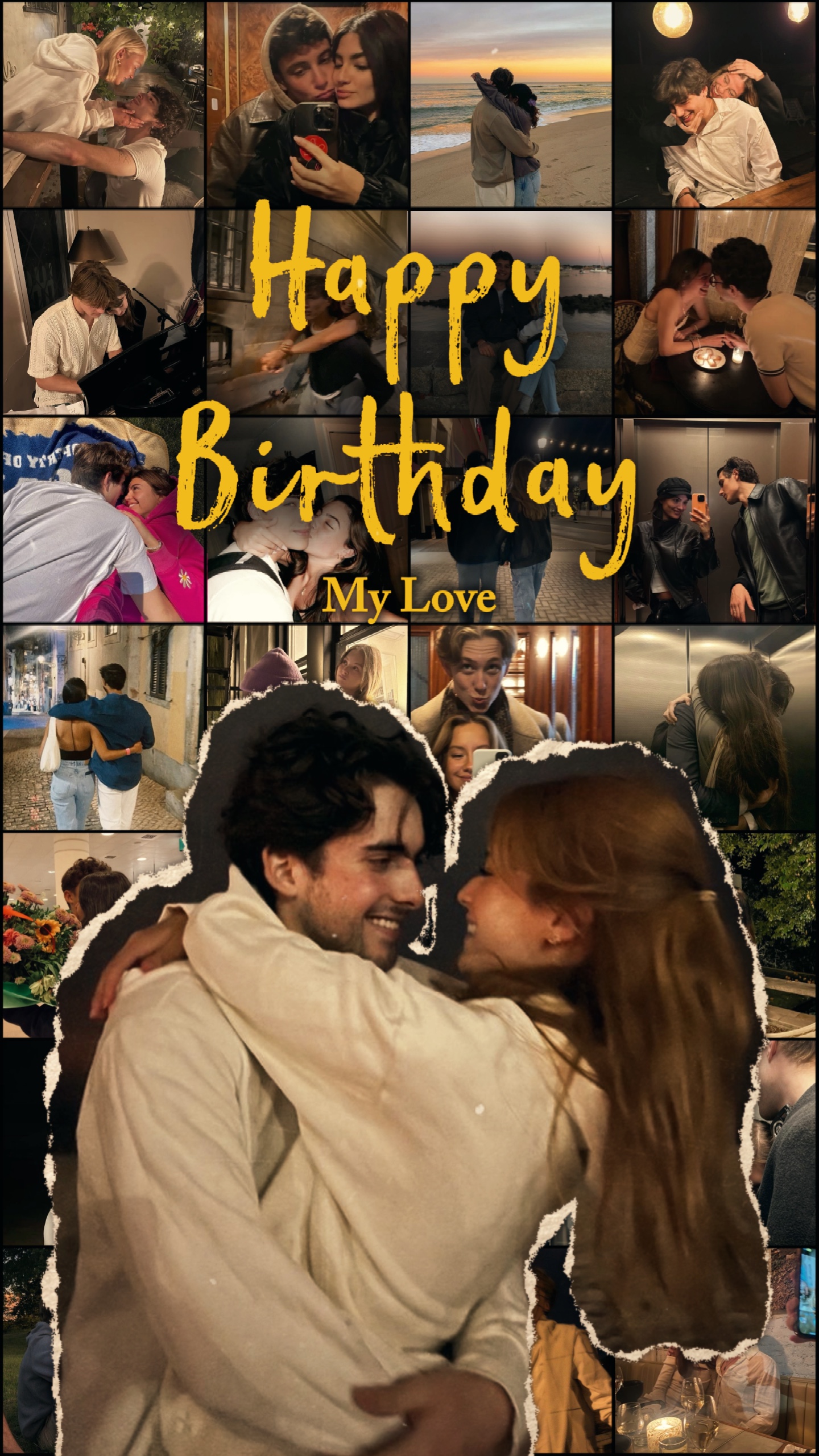 happy birthday grid