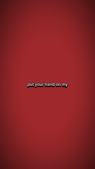 Legen Sie Ihre Hand auf meine
