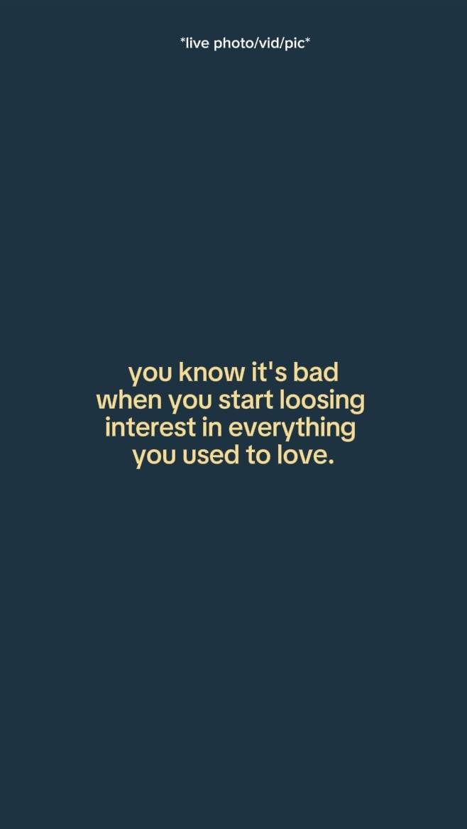 you know it's bad 