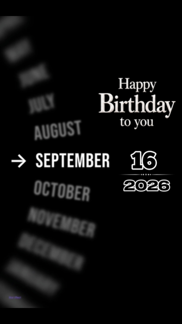 Septmber 16th brthdy