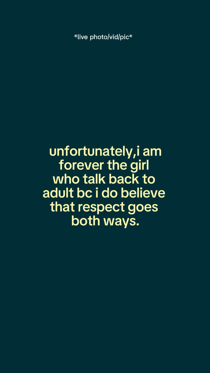 Respect goes both 