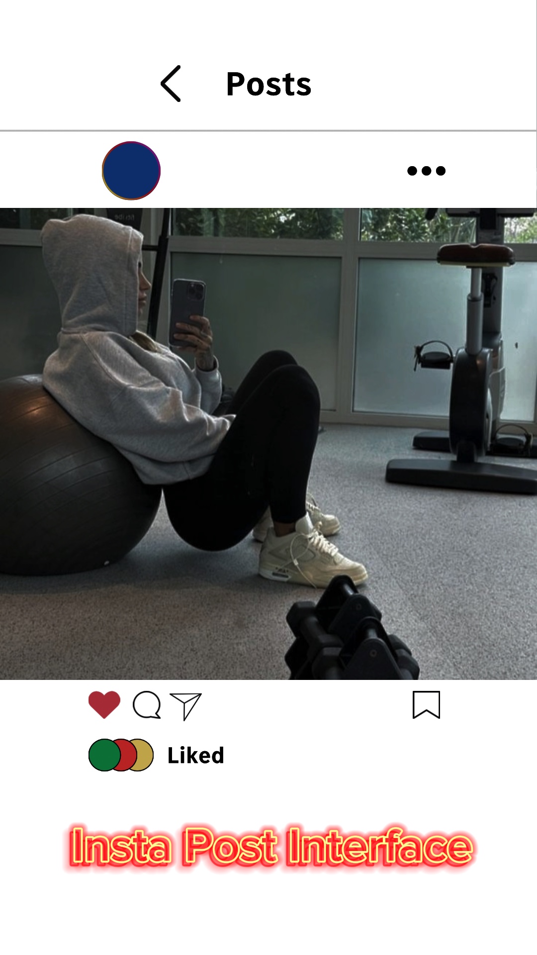 Publicación de Insta de Gimnasio