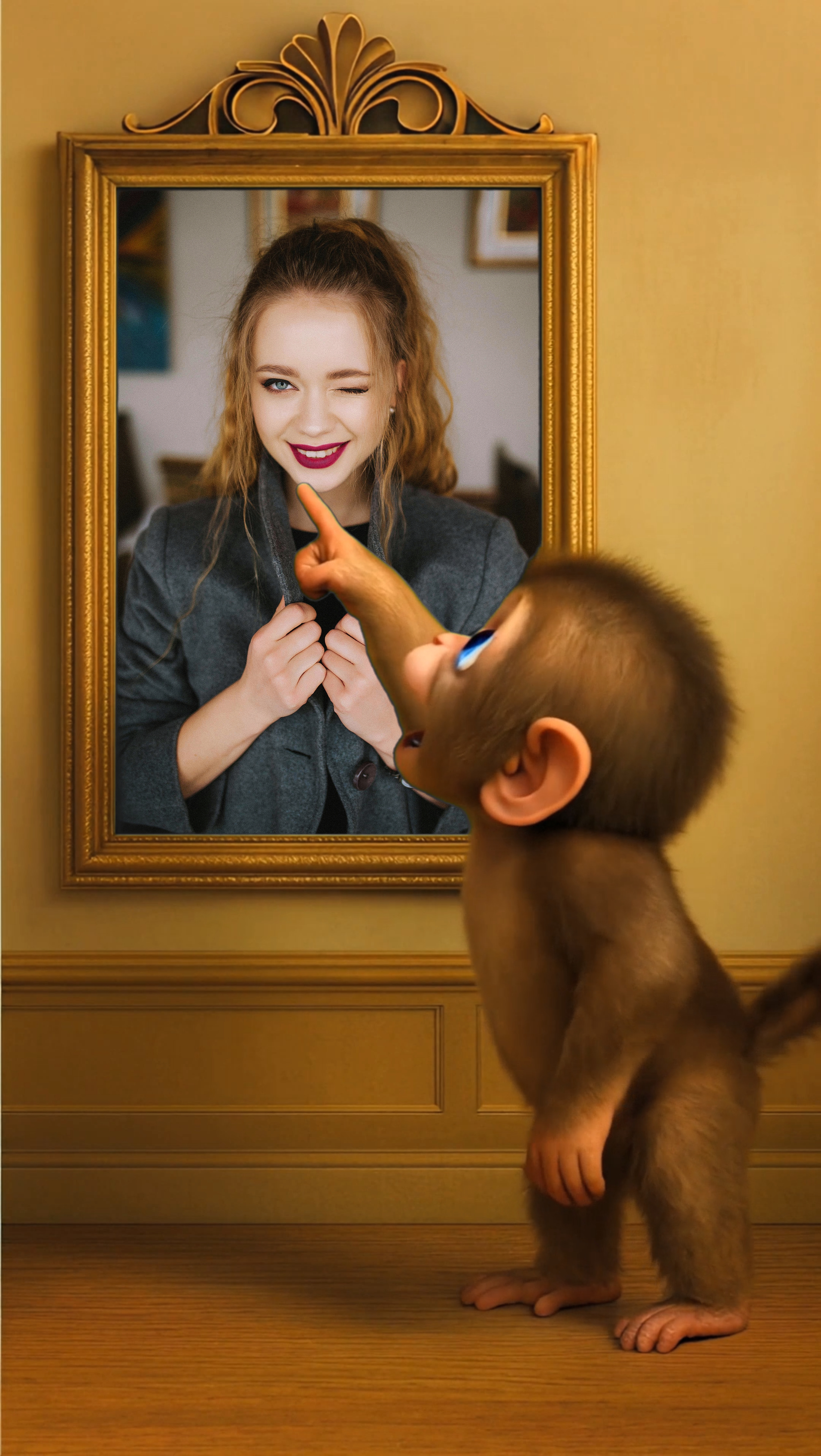 Monyet lucu 

