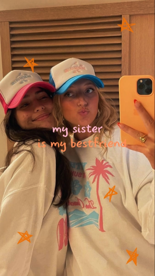Mi hermana es mi amiga.