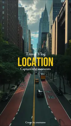 Travel vlog cinema