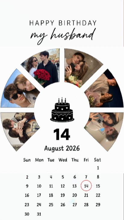 Hbd marido 14 de agosto