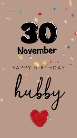 hbd husband 30 nov