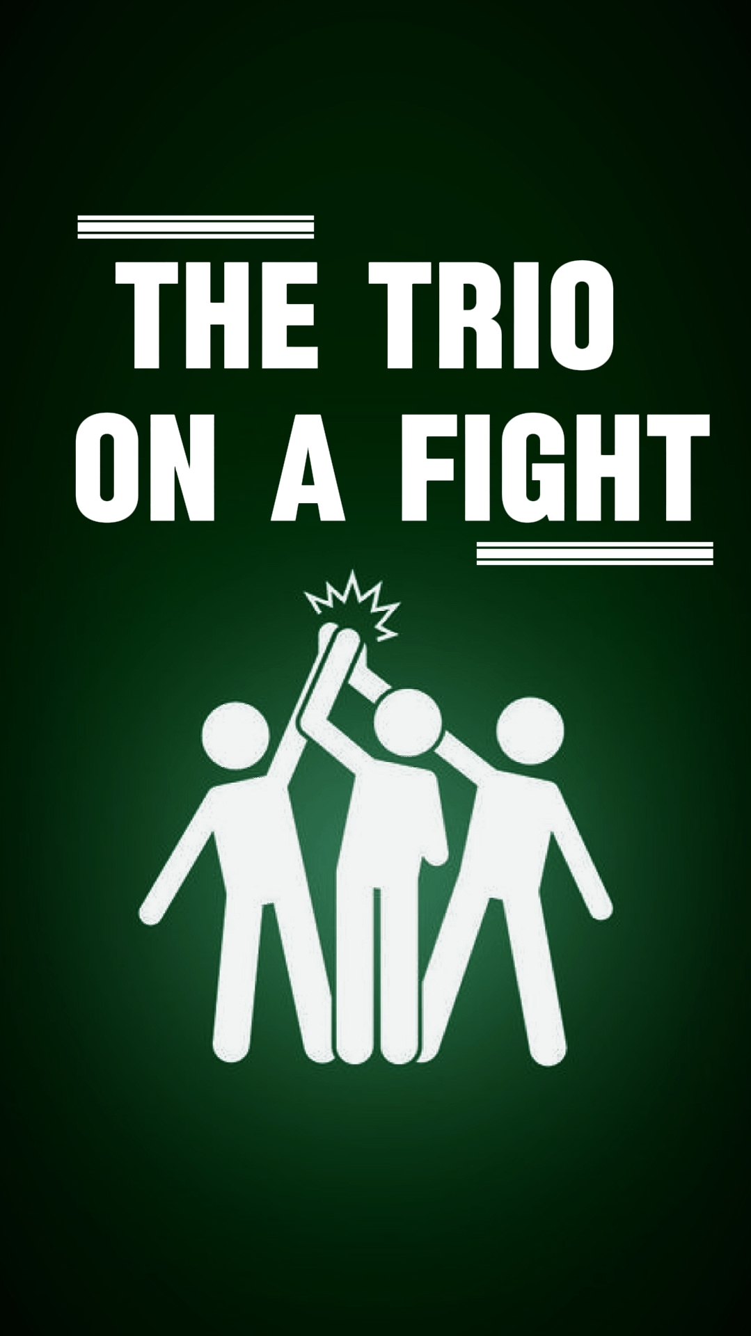 D TRIO ON A FIGHT
