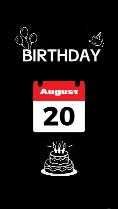 BDAY 20 AUGUST