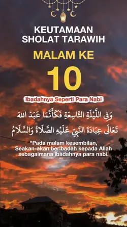 Terawih Malam ke 10