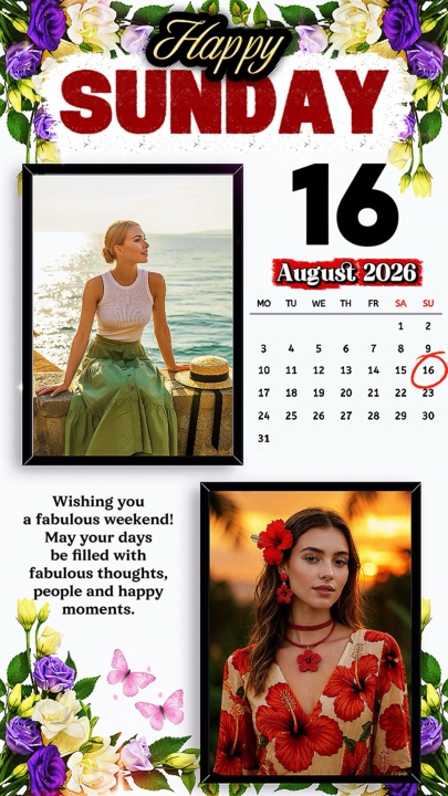 Sunday 16 August
