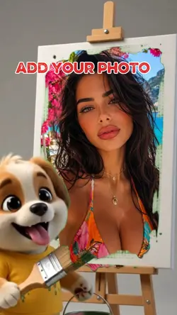 DOG PAINTING FUNNY