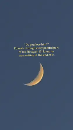 You’re the moon 🌒