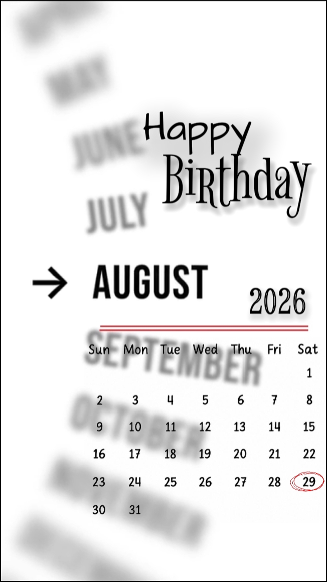 ULANG TAHUN 29 AGUSTUS 