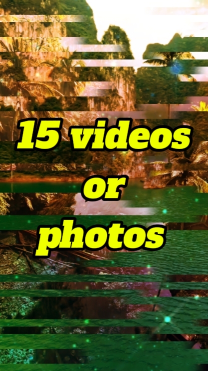 15 video veya fotoğraf 