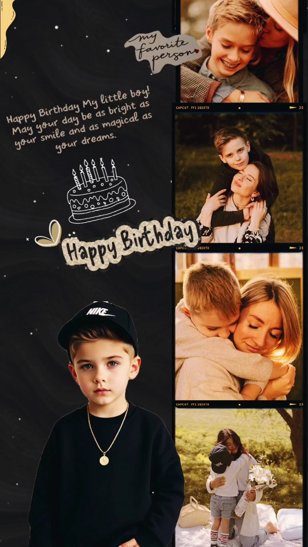 Feliz aniversariante menino