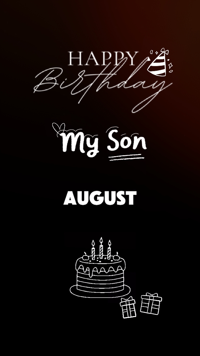 August B'day Myson