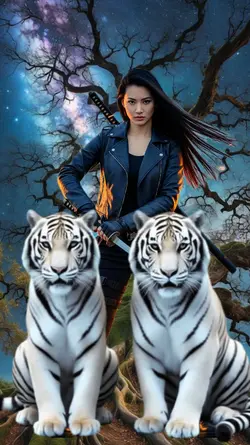harimau kembar viral
