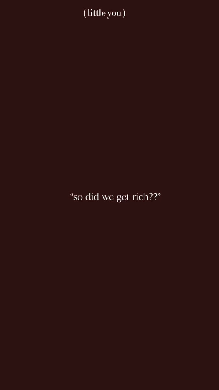 did we get rich?