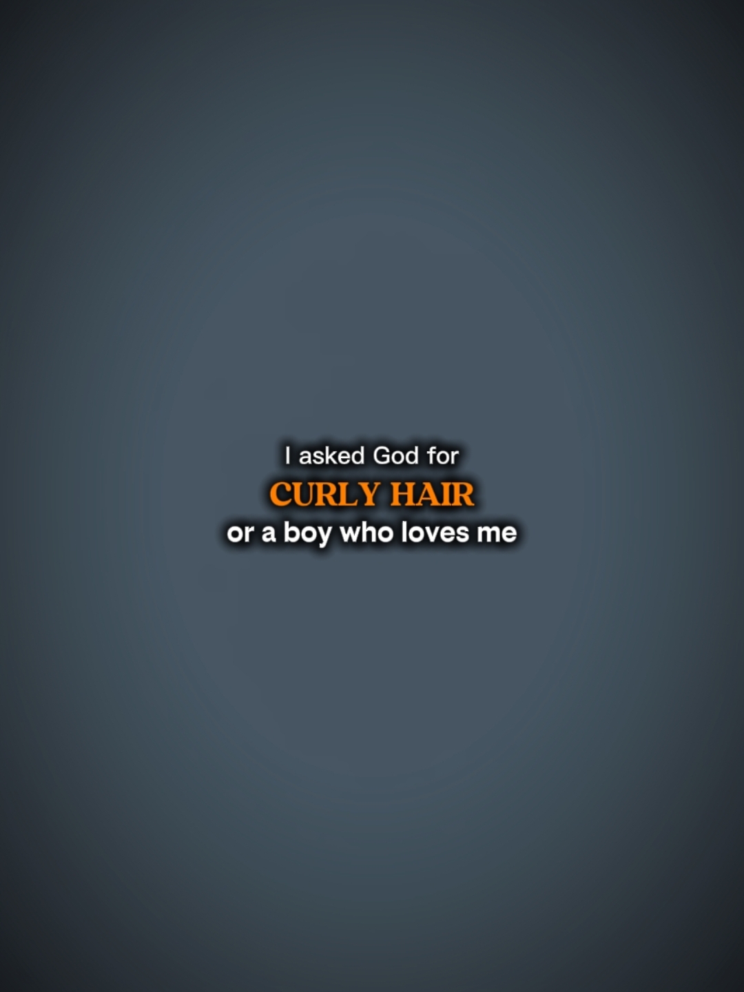 curly hair