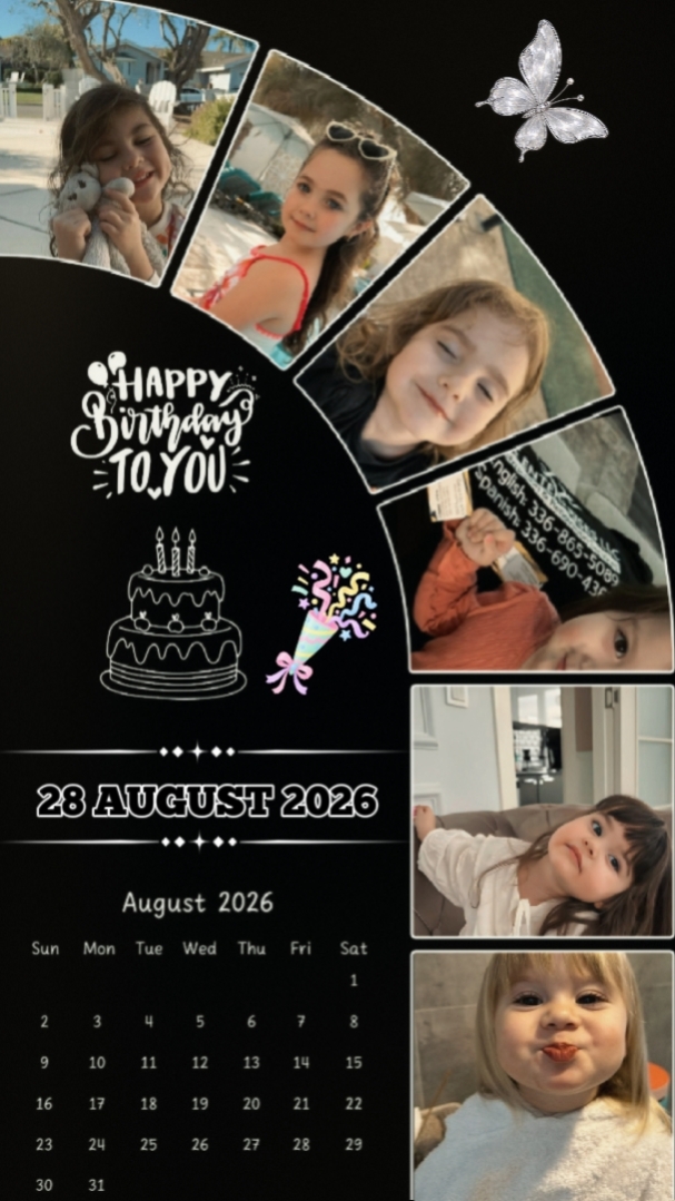 HBD DAUGHTER 28 AUG