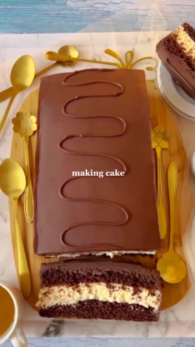 making cake