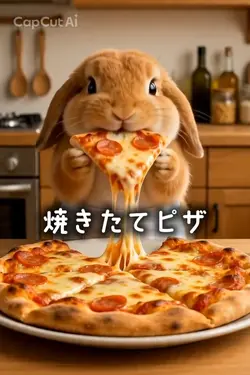焼きたてピザ