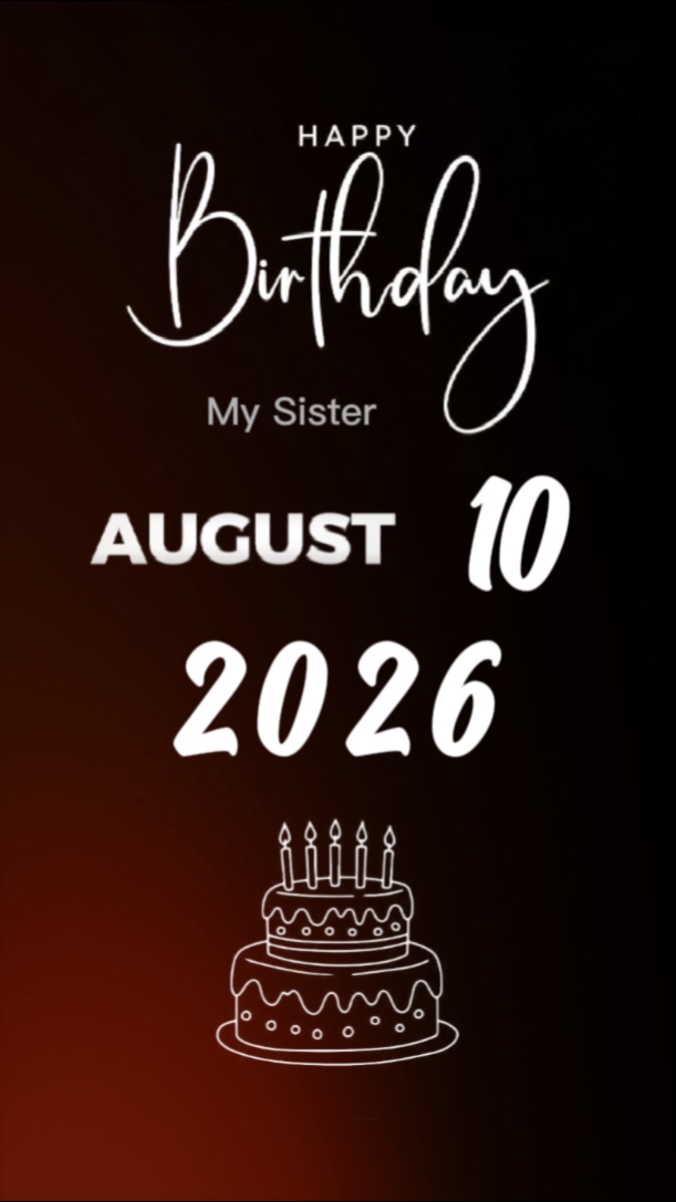 HBD KAKAK 10 AGUSTUS