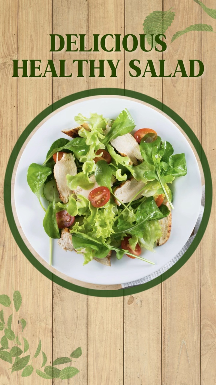 Anúncio De Salada De Comida