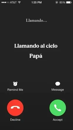 Llamada al cielo