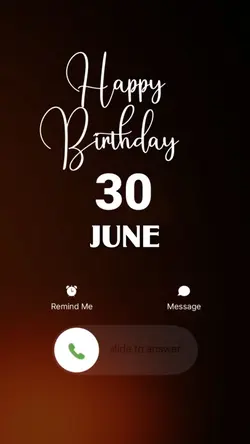 BIRTHDAY 30 JUNE
