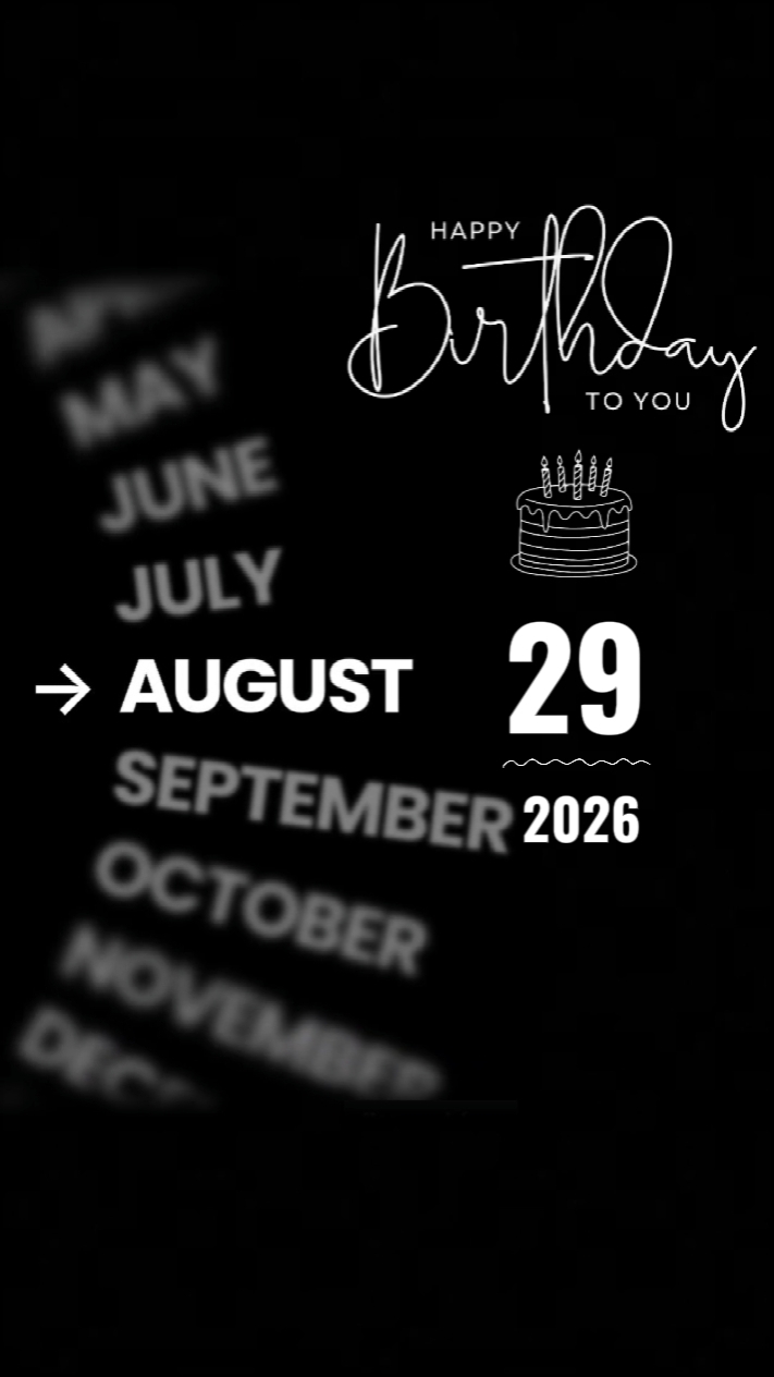 BDAY SON 29 AUGUST