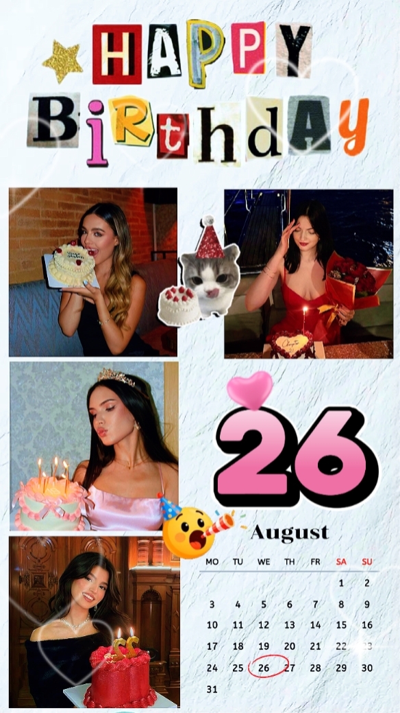 ANNIVERSAIRE LE 26 AOÛT 
