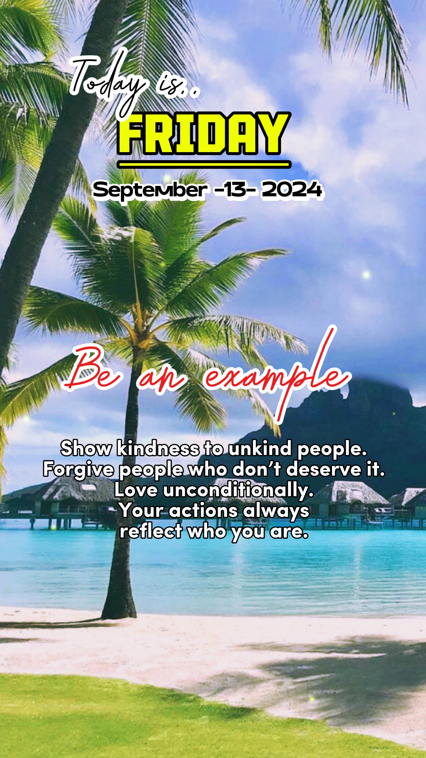 BE AN EXAMPLE 