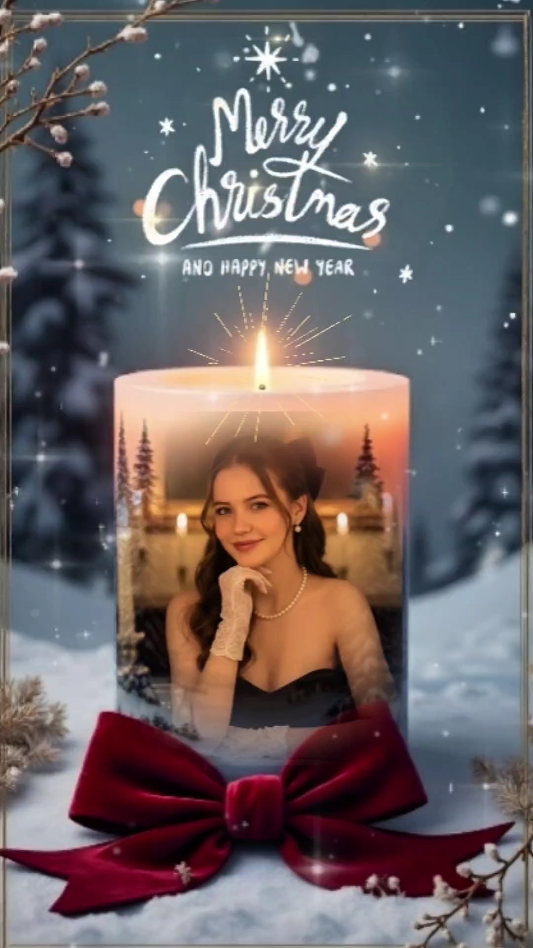 xmas candle  l 