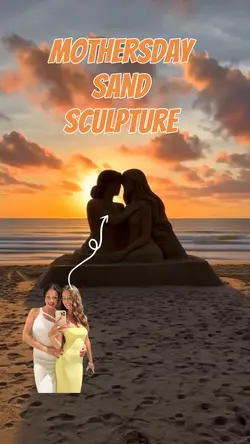 Mom sand sculpture ❤️