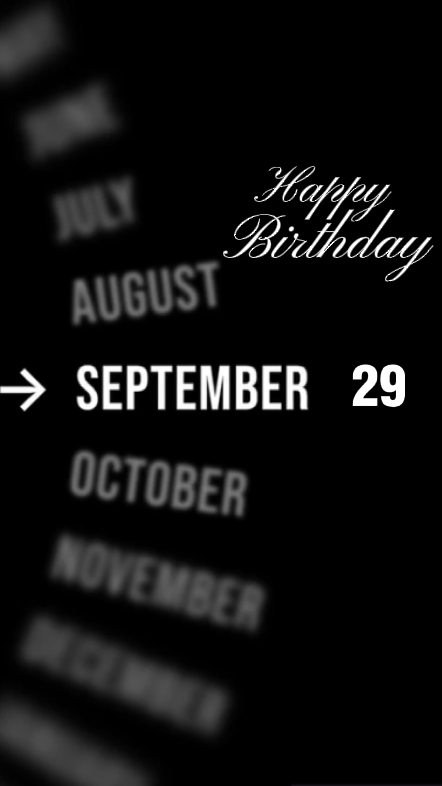 HBD 29 DE SETEMBRO