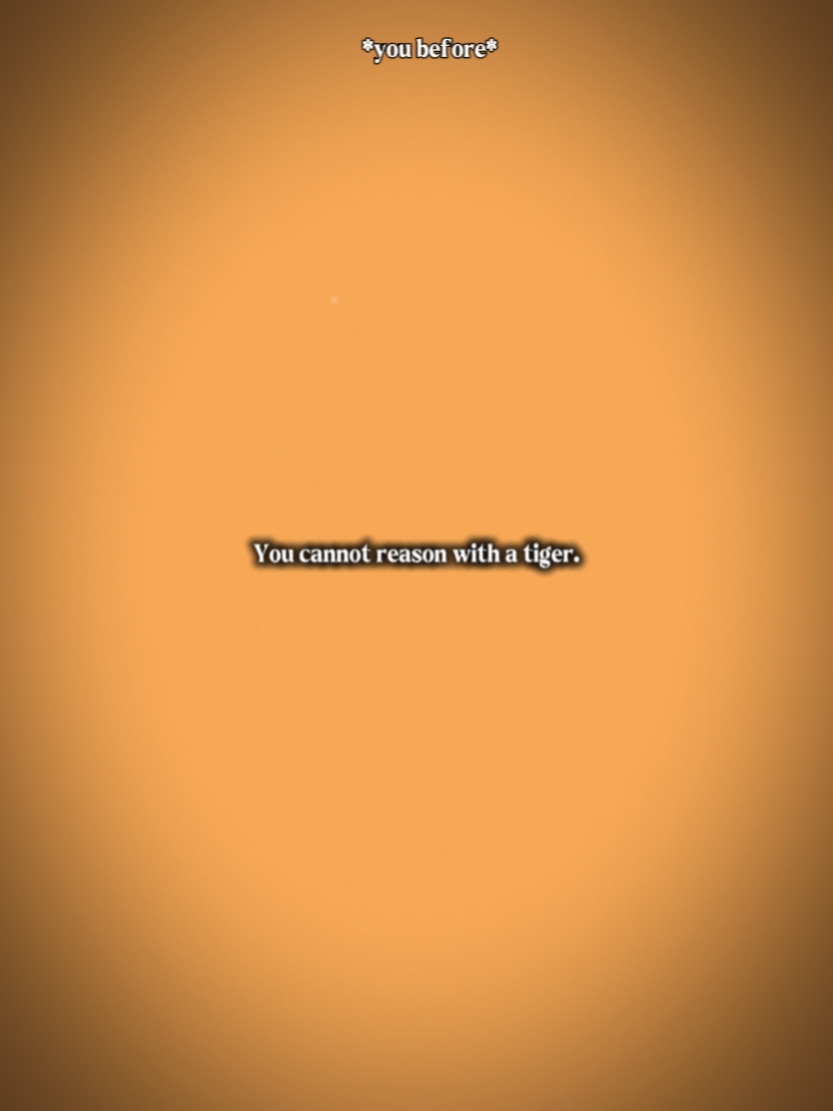 You cannot reason 