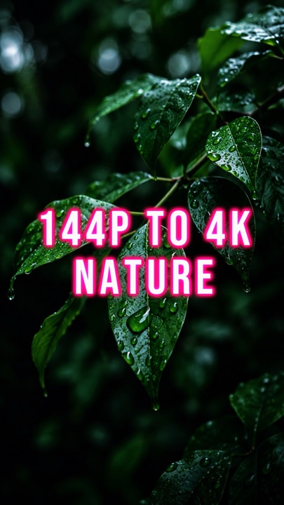 144p To 4k Nature
