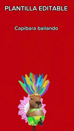 Capibara bailando 