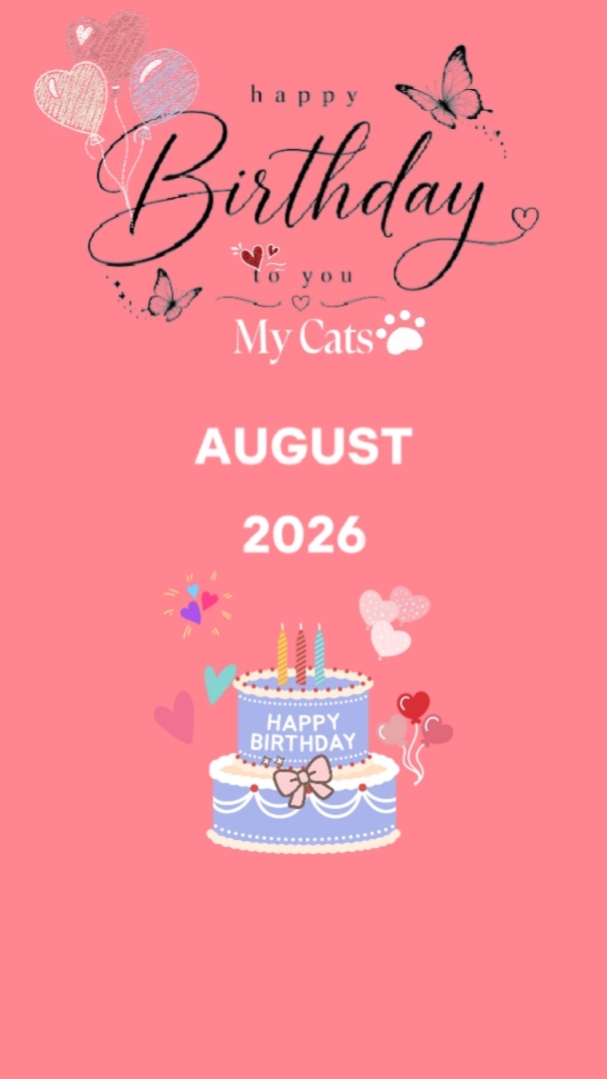 HBD meus gatos