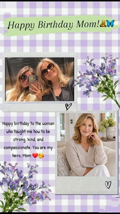 Feliz aniversário mãe!