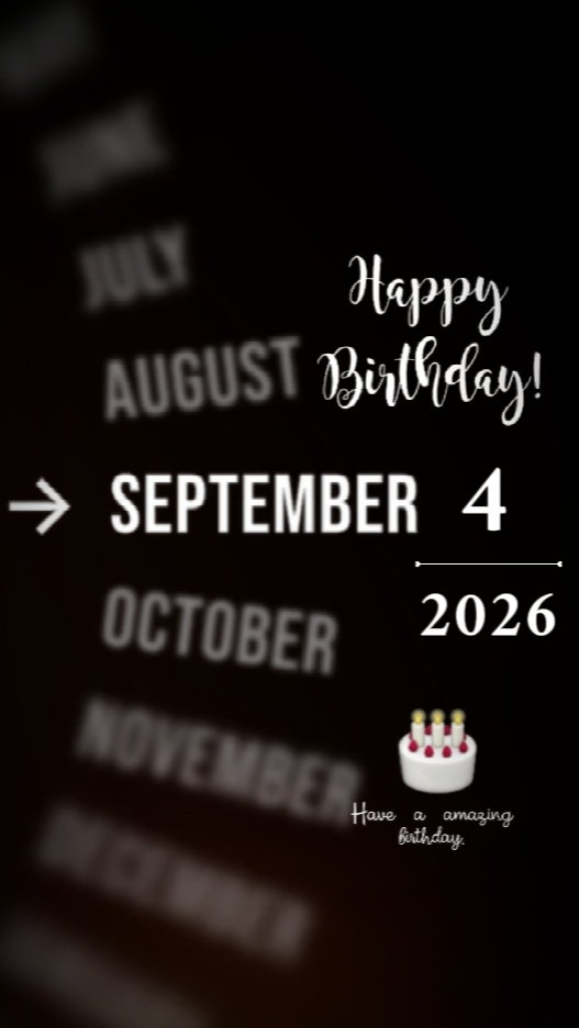 Feliz Aniversário 4 De Setembro