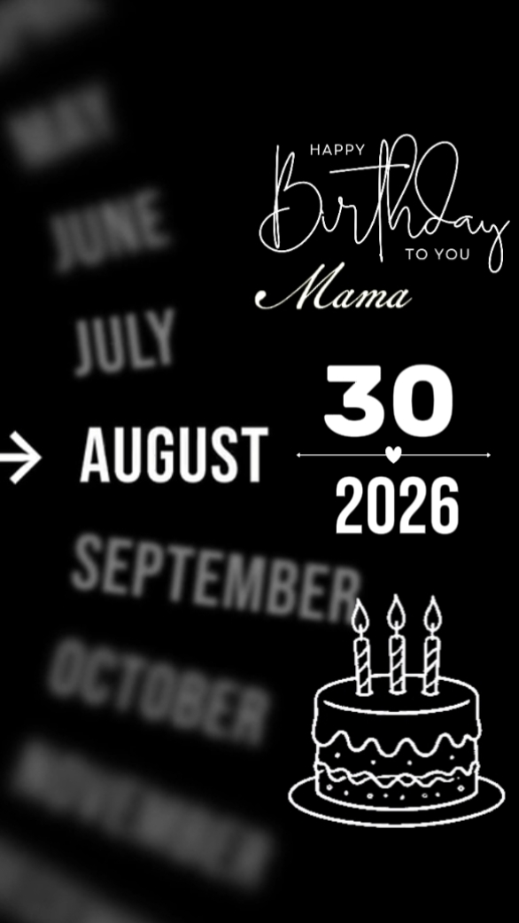 ulang tahun mama
