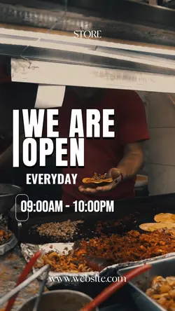 We are open