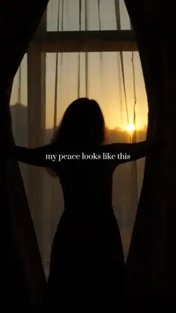 My peace looks like